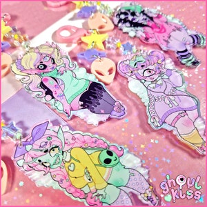 Alien Fashion 4inch keyring alien, Y2K, kawaii, aesthetic image 2