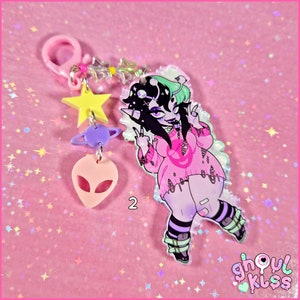 Alien Fashion 4inch keyring alien, Y2K, kawaii, aesthetic image 4