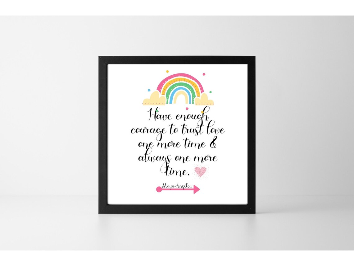 Printable Maya Angelou Quote Digital Wall Art Download | Etsy