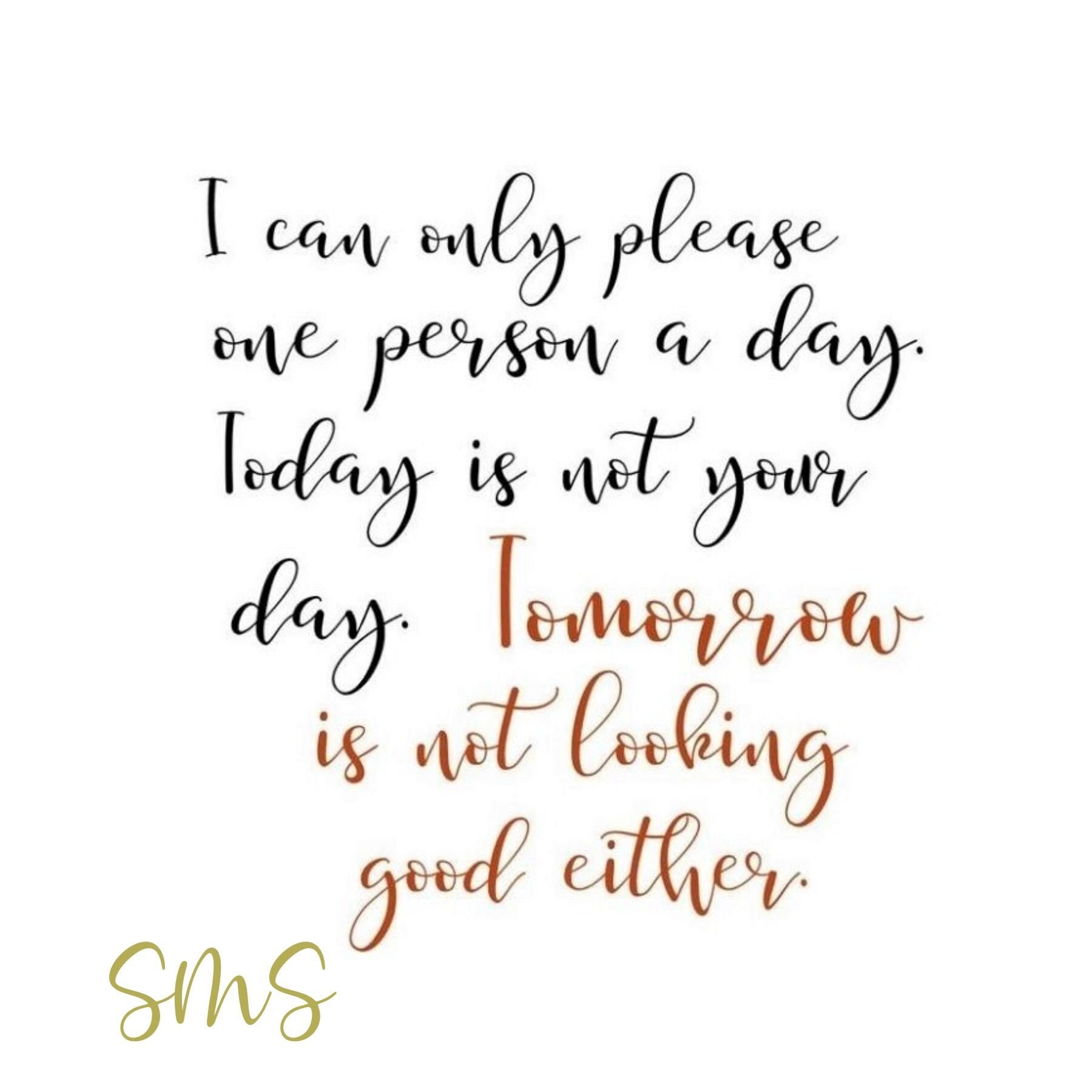 I Can Only Please One Person a Day/printable Quotes/quotes, SVG,PNG ...