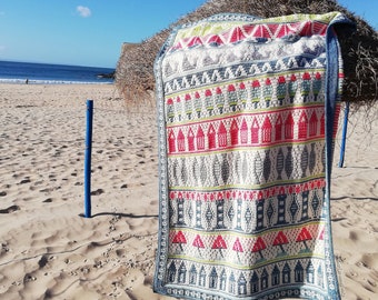 Costa Nova Blanket, Crochet Blanket Pattern, blanket pattern, mosaic crochet blanket, crochet pattern, mosaic crochet, crochet pdf
