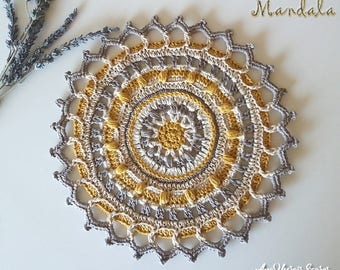 Crochet Pattern. Crochet Mandala Pattern. Mandala Pattern. Doily Pattern.Crochet Mandala.Instant Download PDF Crochet Pattern.Photo Tutorial