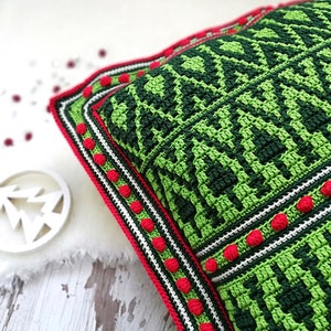 Crochet Pattern, Crochet Cushion Pattern, Crochet Pillow Pattern, Mosaic Crochet Pattern, PDF Pattern, PDF Crochet Tutorial, Digital Pattern