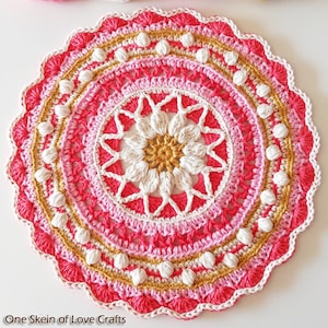 Crochet Pattern. Crochet Mandala Pattern. Mandala Pattern. Doily Pattern.Crochet Mandala.Instant Download PDF Crochet Pattern.Photo Tutorial