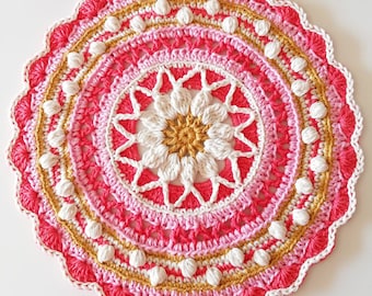 Crochet Pattern. Crochet Mandala Pattern. Mandala Pattern. Doily Pattern.Crochet Mandala.Instant Download PDF Crochet Pattern.Photo Tutorial