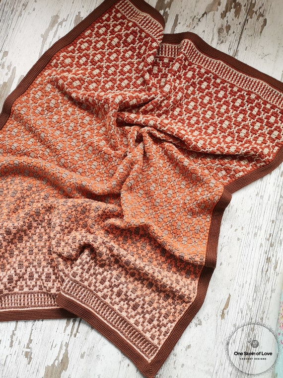 Legzira Delight blanket pattern, crochet pattern, blanket pattern, mosaic crochet blanket, crochet pattern, mosaic crochet, crochet pdf