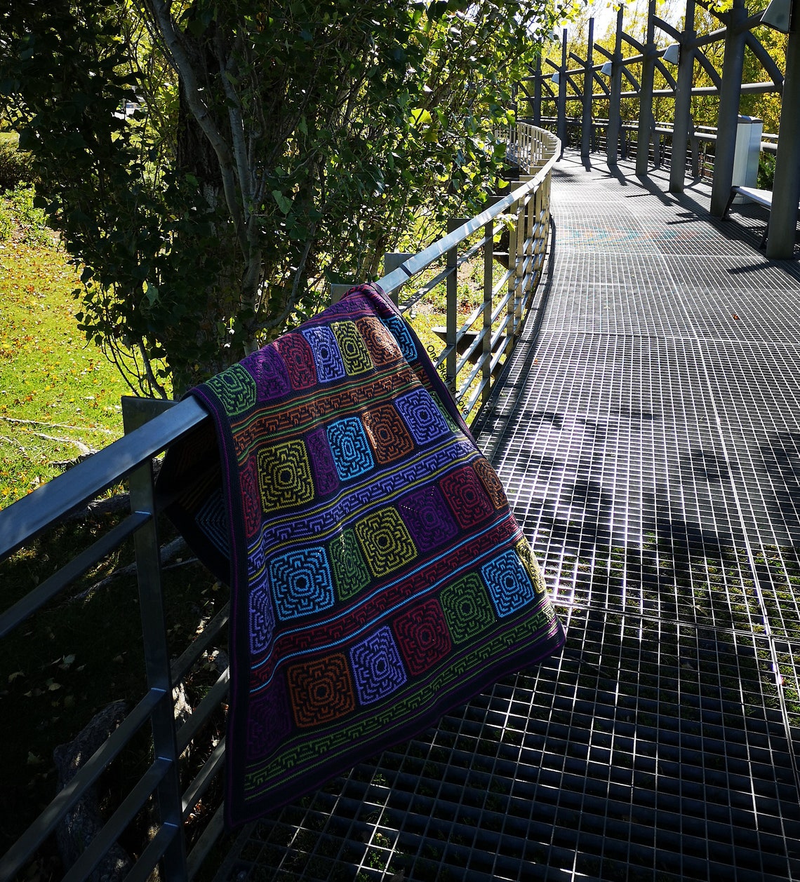 Moroccan Jewels Blanket Crochet Blanket Pattern Blanket Etsy