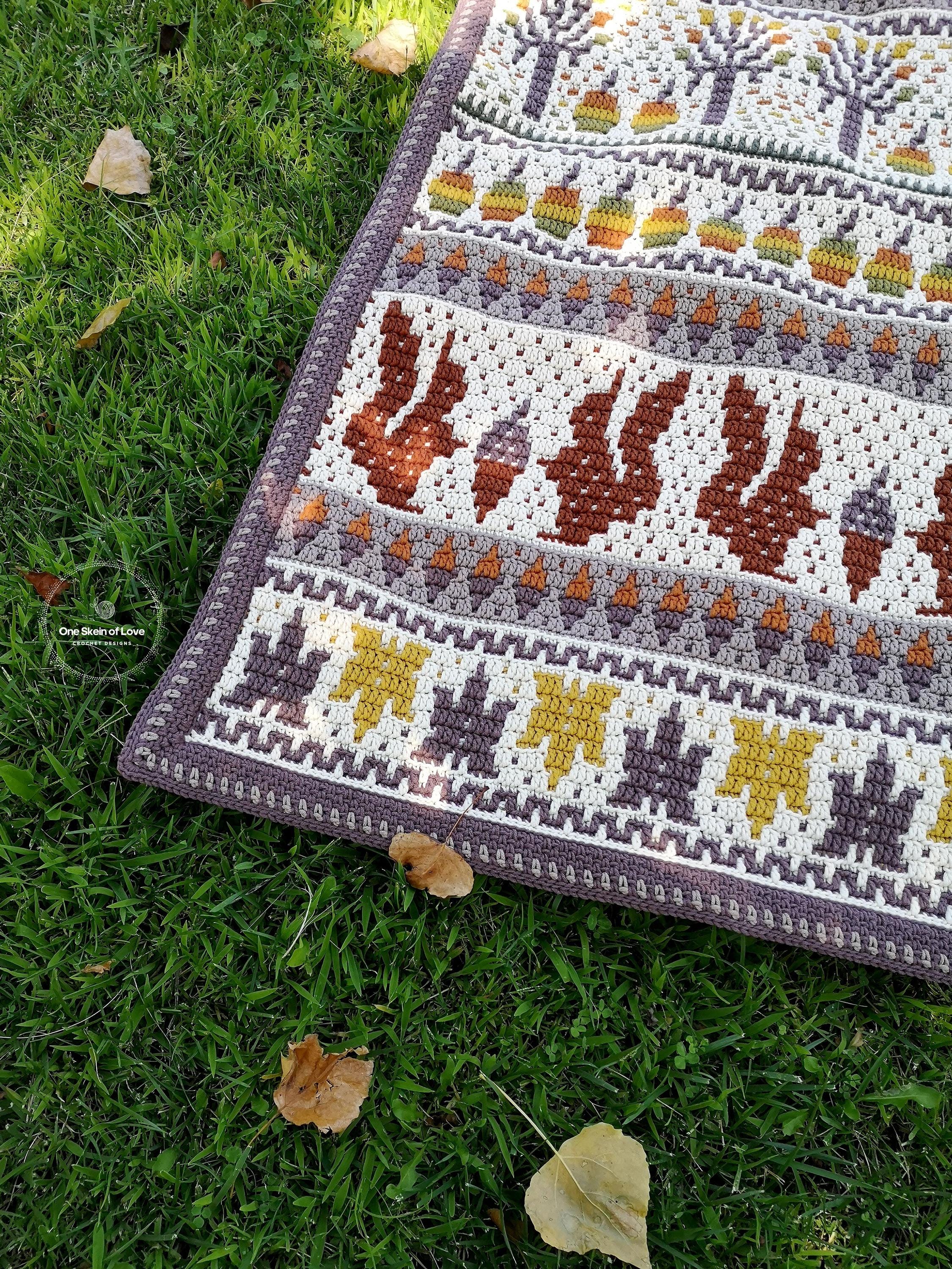Fall Sweet Fall Pattern, Crochet Blanket Pattern, Mosaic Crochet ...