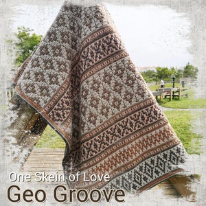 Geo Groove Blanket Pattern, Crochet Blanket Pattern, blanket pattern, mosaic crochet blanket, crochet pattern, mosaic crochet, crochet pdf