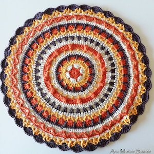 Crochet Pattern. Crochet Mandala Pattern. Mandala Pattern. Doily Pattern.Crochet Mandala.Instant Download PDF Crochet Pattern.Photo Tutorial