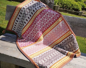 Dancing Diamonds Blanket, Crochet Blanket Pattern, blanket pattern, mosaic crochet blanket, crochet pattern, mosaic crochet, crochet pdf