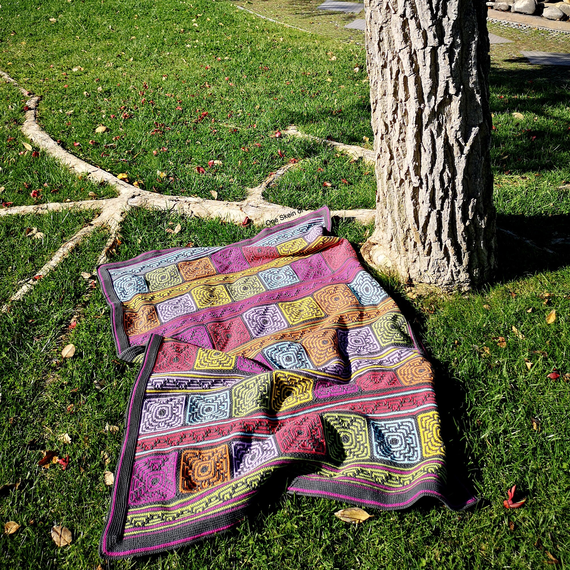 Moroccan Jewels Blanket Crochet Blanket Pattern Blanket Etsy