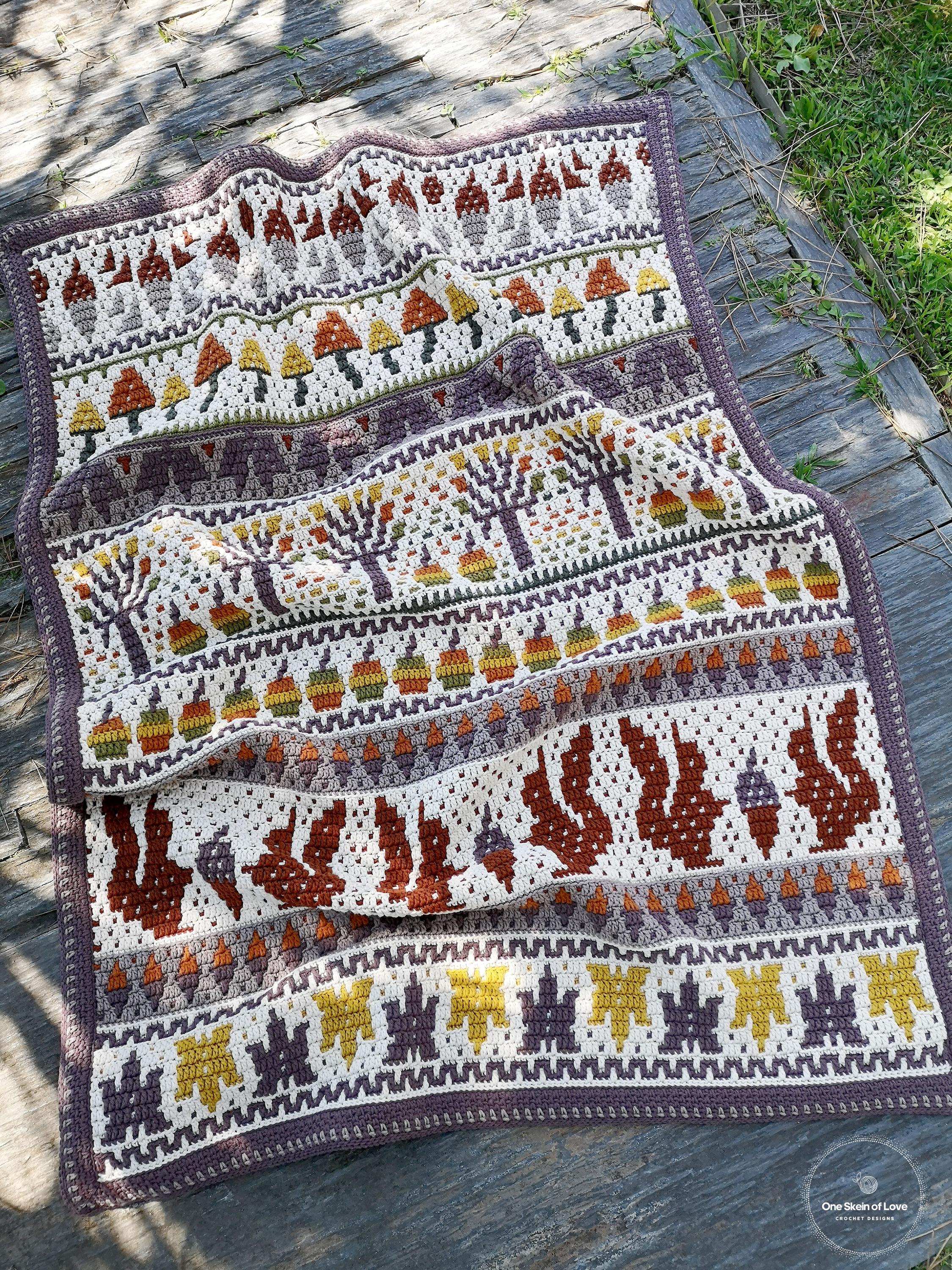 Fall Sweet Fall Pattern, Crochet Blanket Pattern, Mosaic Crochet ...
