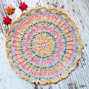 Crochet Pattern. Crochet Mandala Pattern. Mandala Pattern. Doily Pattern.Crochet Mandala.Instant Download PDF Crochet Pattern.Photo Tutorial