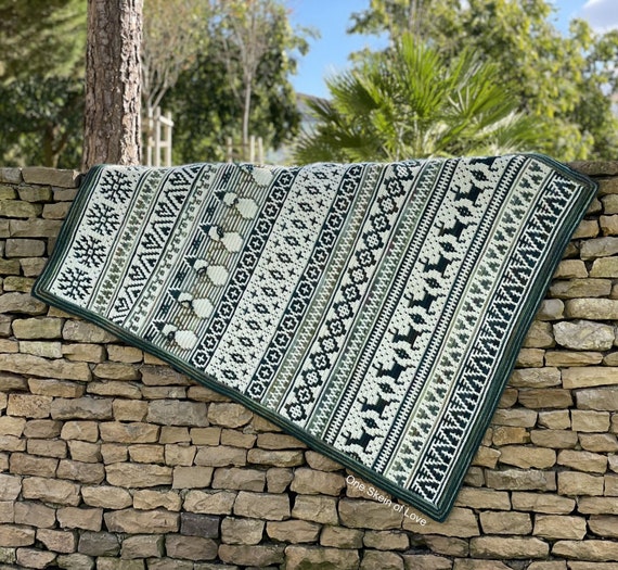 Winter Wonderland Blanket, Crochet Blanket Pattern, Blanket