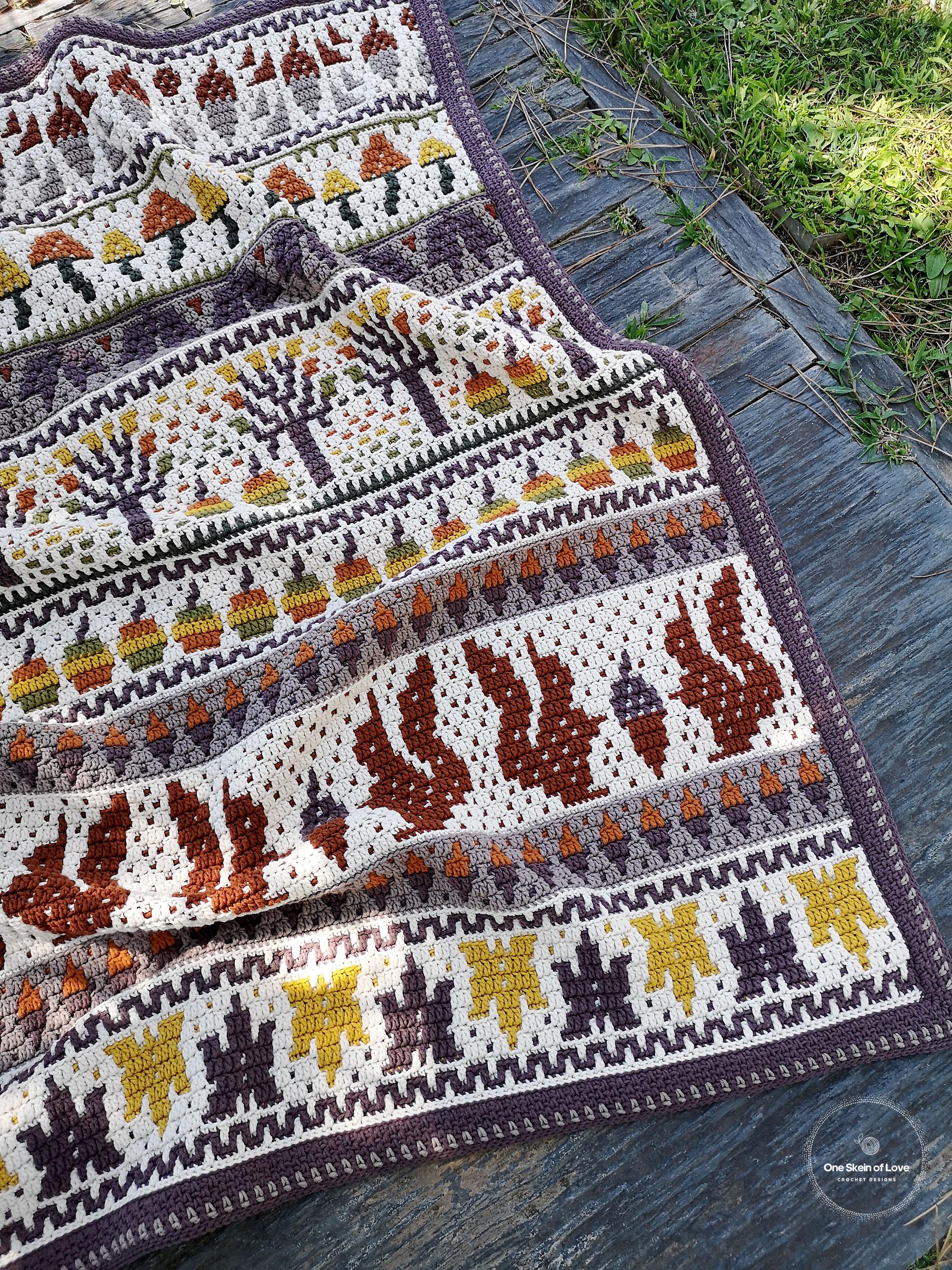 Fall Sweet Fall Pattern, Crochet Blanket Pattern, Mosaic Crochet ...