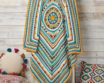 Talavera Blanket, Crochet Blanket Pattern, blanket pattern, crochet blanket, crochet pattern, textured crochet, crochet pdf
