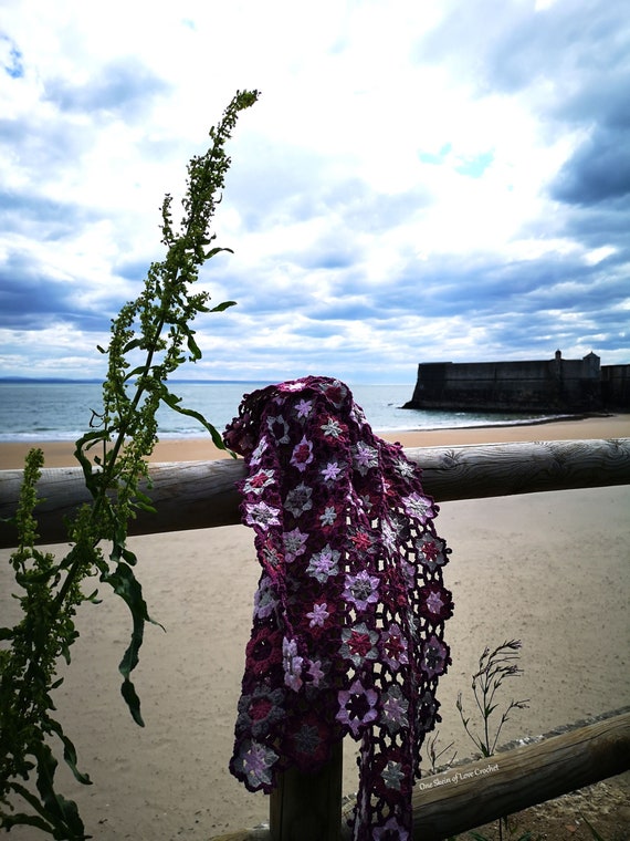 Meadow of Flowers Crochet Wrap Pattern (PDF Download)