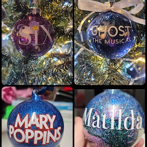 Musicals themed bauble - various designs