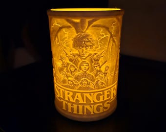 80s sci-fi nightlight/candle holder (lithophane)