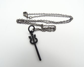 Devil's pitchfork necklace (please read description)