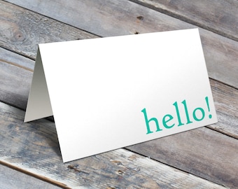 CLEARANCE 50% OFF Hello! - A2 Friendship Card with Envelopes/ Hello / Hi / Howdy / Cards for Friends / Just Because / Thinking of You