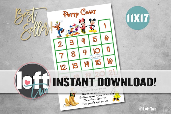 Minnie Mouse Potty Training Reward Chart