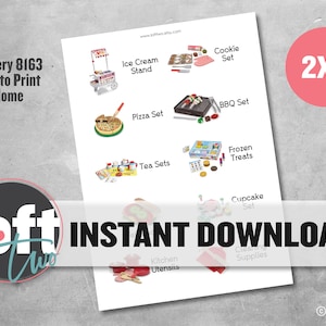 Pretend Food Play Labels / Melissa and Doug / Stickers / Toy Room Labels / Kitchen Labels / Digital Download / Instant Download