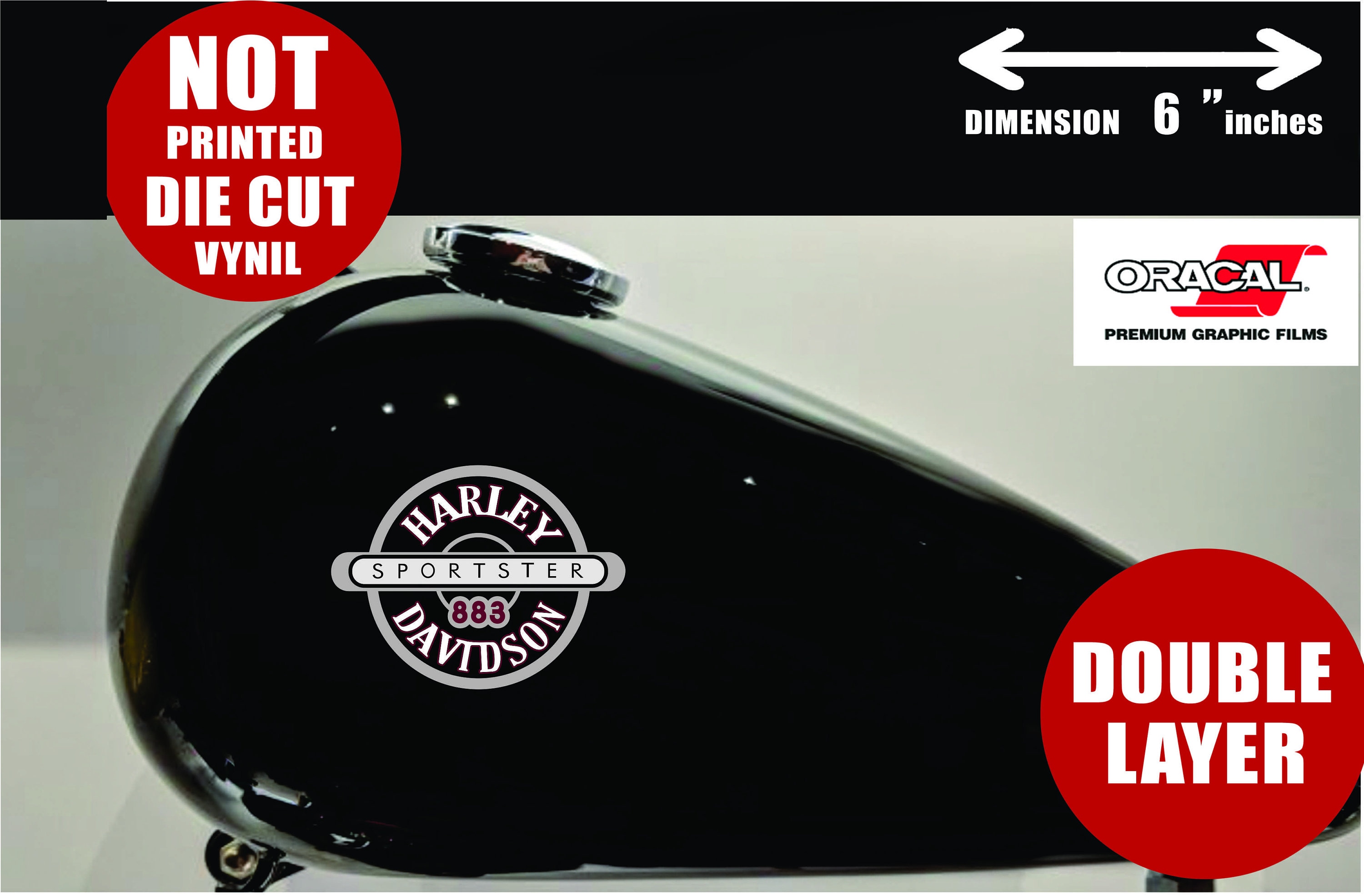 Harley Davidson sportster réservoir dessence STICKER TANK Etsy France
