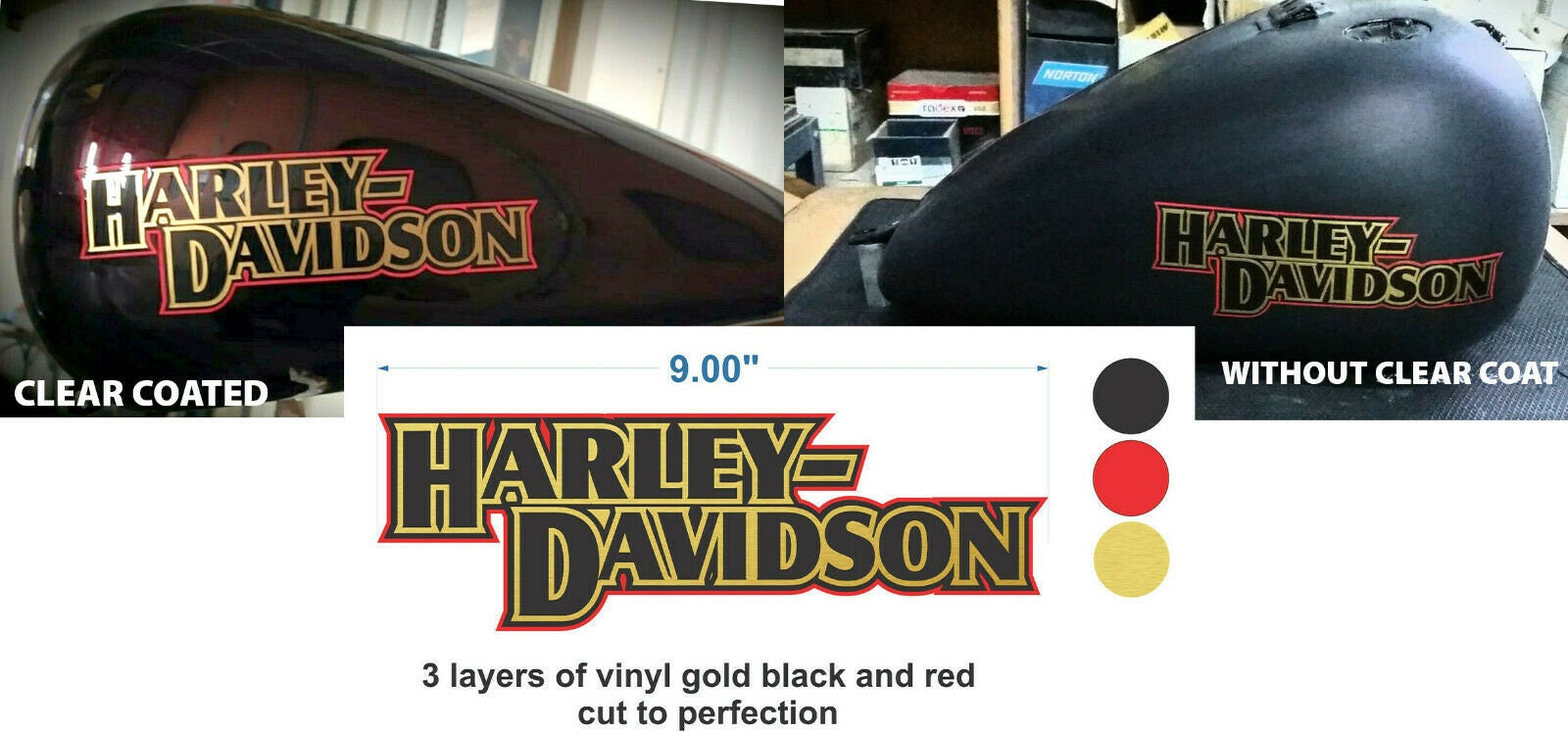 Harley Davidson gas tank STICKER TANK logo Decal motorcycle Etsy