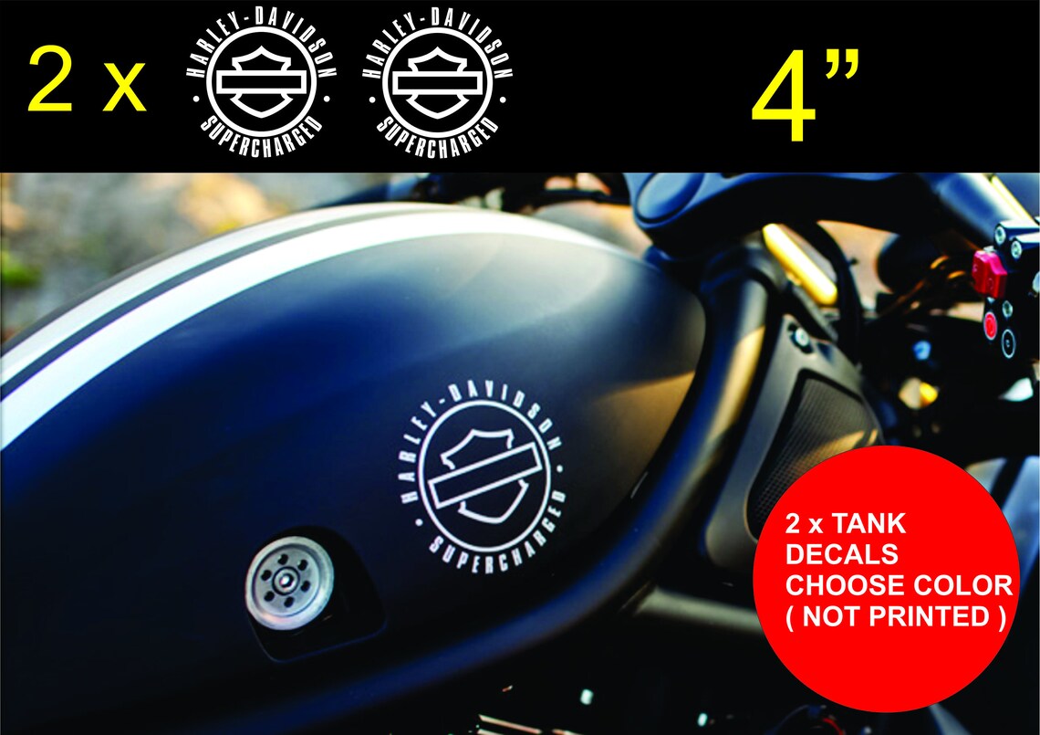 Harley Davidson Gas Tank STICKER TANK Logo Decal Motorcycle Etsy