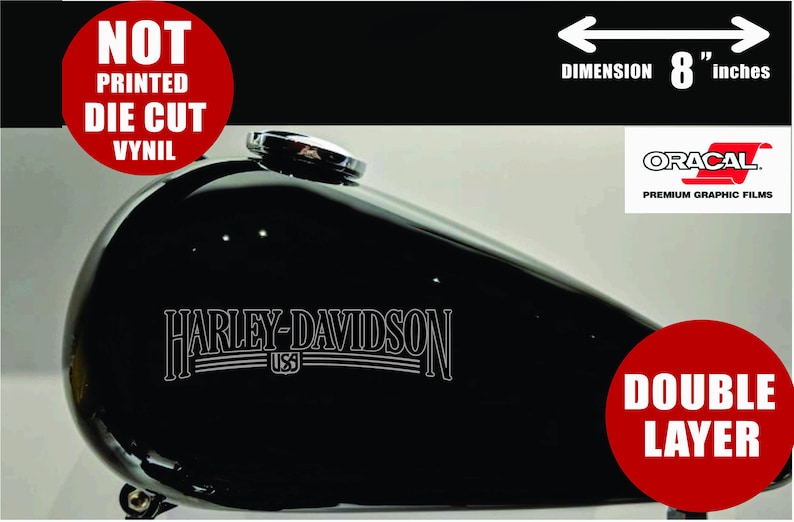 Harley Davidson Gas Tank STICKER TANK Logo Decal Motorcycle Etsy