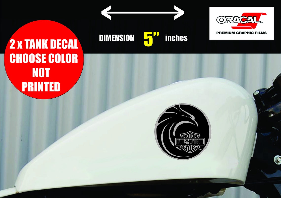 Harley Davidson Gas Tank STICKER TANK Logo Decal Motorcycle Etsy