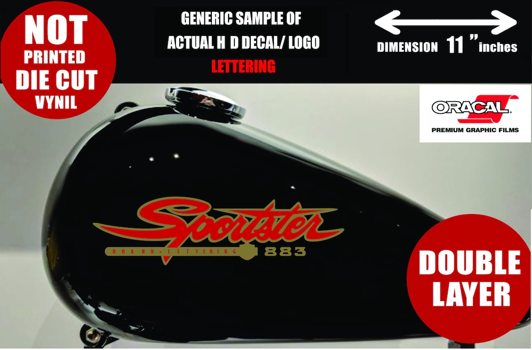 HD Gas Tank STICKER TANK Logo Decal Motorcycle Tank Decals - Etsy