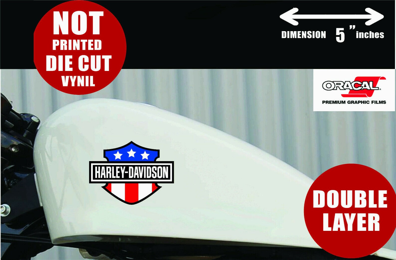 Harley Davidson Gas Tank Decal STICKER TANK Logo Decal Etsy