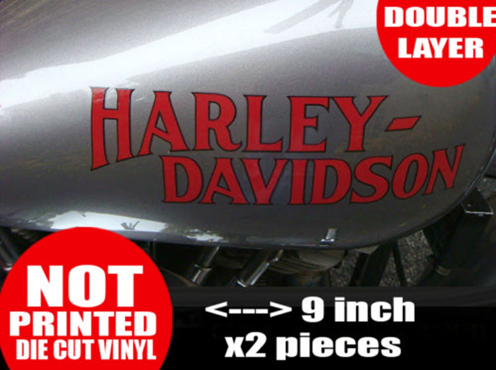 Harley Davidson gas tank STICKER TANK logo Decal motorcycle Etsy