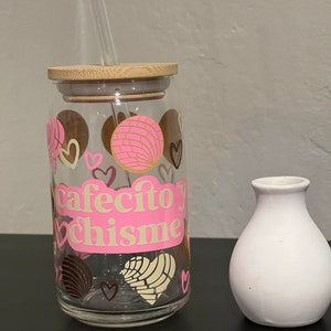 Cafecito & Chisme Glass Can