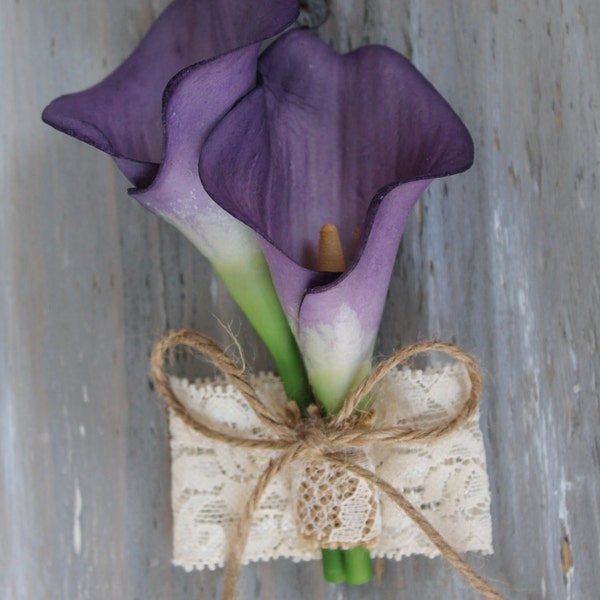 Calla Lily Corsage Etsy