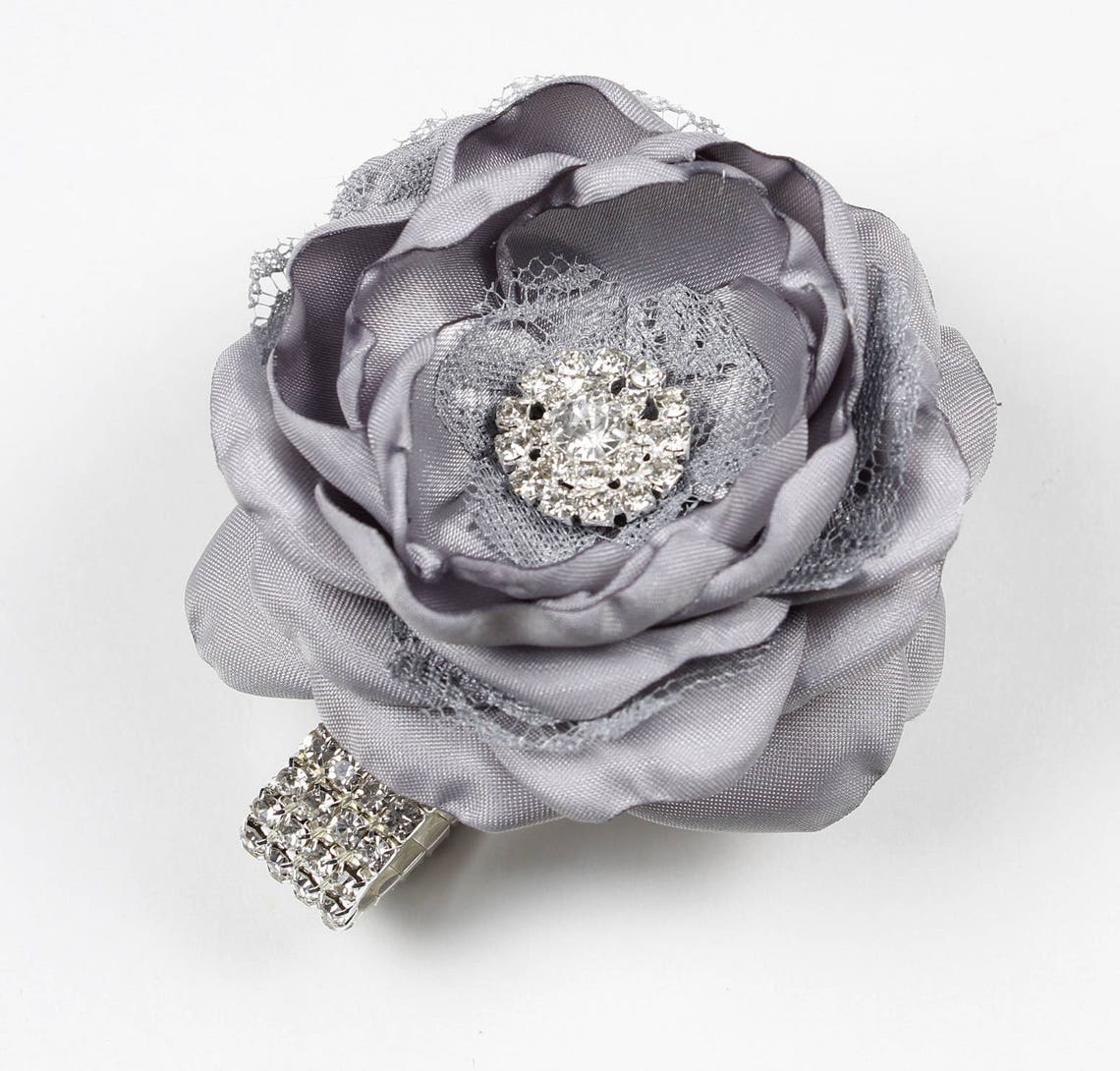Corsage - Metallic Silver Gold Corsage
