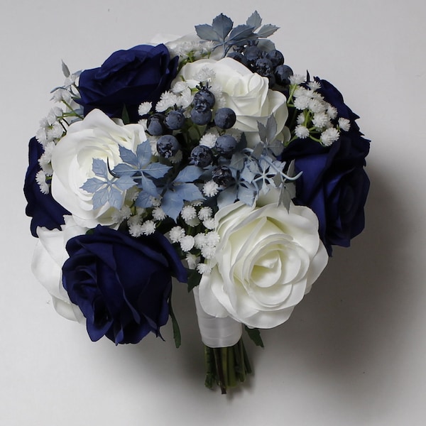 Navy Blue Bouquet Etsy