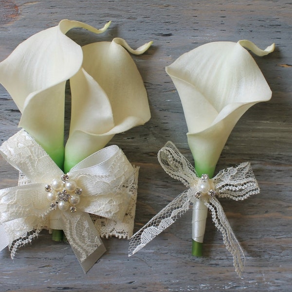 Calla Lily Corsage Etsy