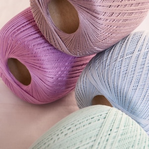 Crochet cotton yarn thread size 10 100g x 565m 3PLY, lace thread, knitting, madame tricote maxi crochet thread, DIY colorful thread