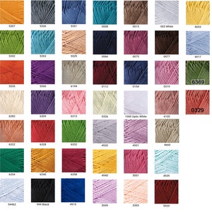 100% mercerized cotton yarn knitting crochet by Yarnart begonia 50g 169m image 2