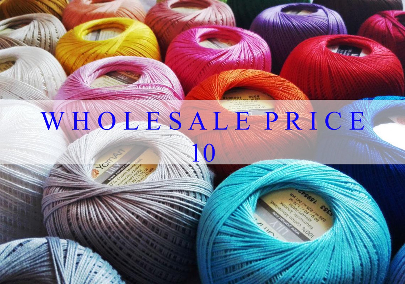 BULK Order 10 crochet cotton thread size 10 50g x 225m lace Etsy
