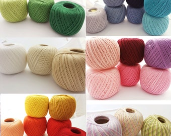 NEW Crochet Cotton Thread Size 10, 50g X 225m, 3ply NEW Crochet Cotton Thread Size 10, 50g X 225m, 3ply