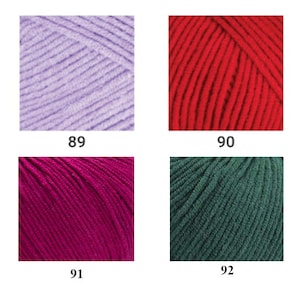 YarnArt Jeans Cotton blend mix yarn knitting crochet 50g 160m, sport weight, baby weight, fine weight, baby yarn, toys yarn, amigurumi zdjęcie 6