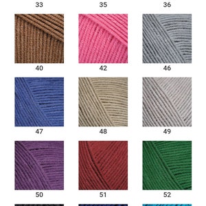 YarnArt Jeans Cotton blend mix yarn knitting crochet 50g 160m, sport weight, baby weight, fine weight, baby yarn, toys yarn, amigurumi zdjęcie 3