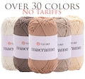 YARNART MACRAME - 100% Polyester Macrame Rope, 2mm Macrame Cord, Crochet Macrame Bag Rope, Macrame Rug, Craft Cord, 3.17 Oz, 142.17 Yds product logo