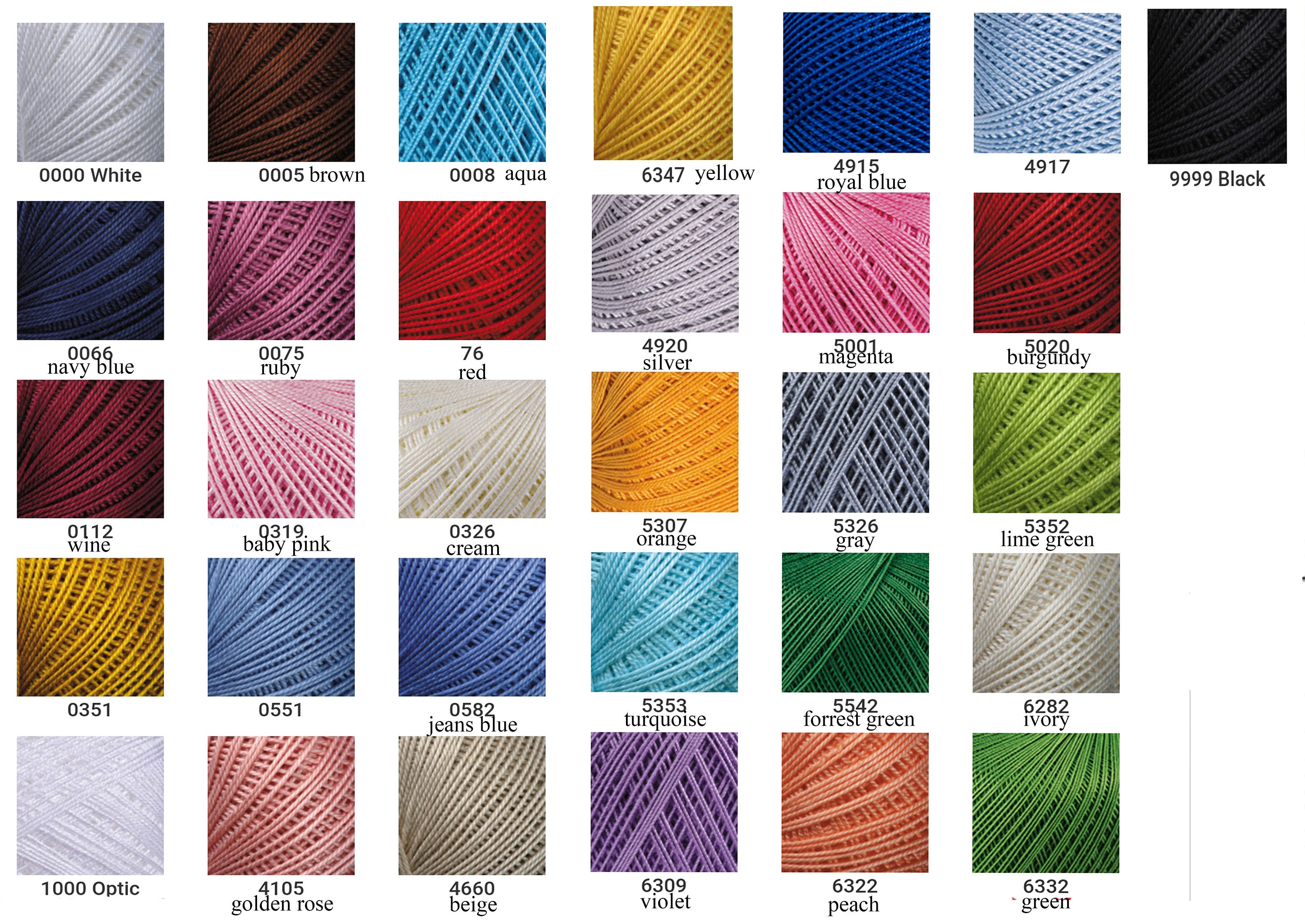 NEW Crochet Cotton Thread Size 10 50g X 225m 3ply Etsy UK