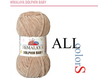 Himalaya-Delfin BABY (100g/120m) / Samt / Plüsch / Sperrgut / Amigurumi / Spielzeug / Stricken / Häkeln / Polyestergarn